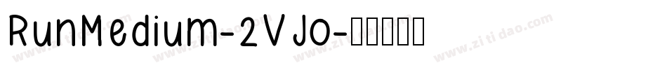 RunMedium-2VJo字体转换