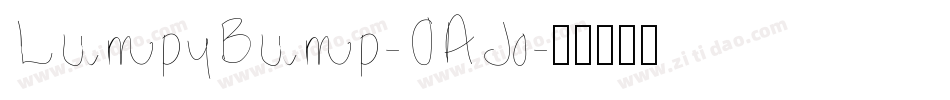 LumpyBump-OAJo字体转换