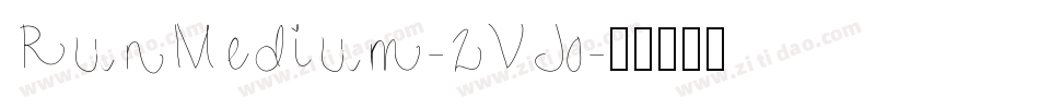 RunMedium-2VJo字体转换