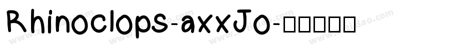 Rhinoclops-axxJo字体转换
