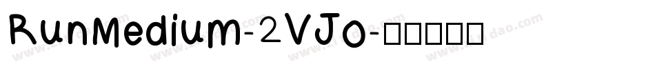 RunMedium-2VJo字体转换