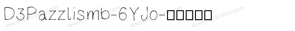 D3Pazzlismb-6YJo字体转换