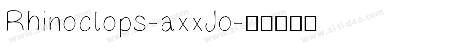 Rhinoclops-axxJo字体转换