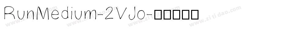 RunMedium-2VJo字体转换