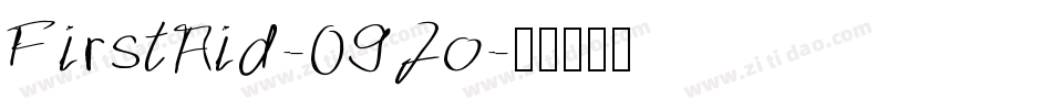 FirstAid-09Jo字体转换