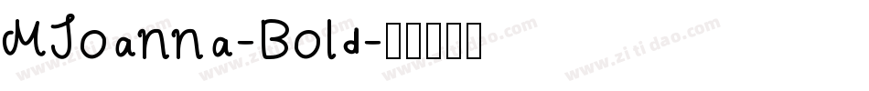 MJoanna-Bold字体转换