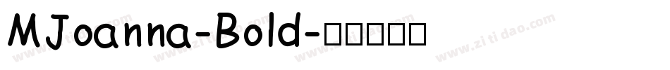 MJoanna-Bold字体转换