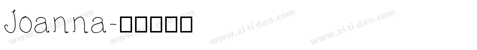 Joanna字体转换