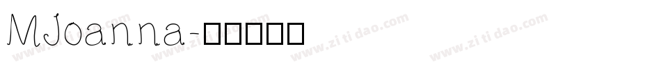 MJoanna字体转换