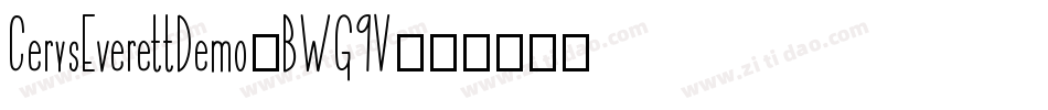 CerysEverettDemo-BWG9V字体转换