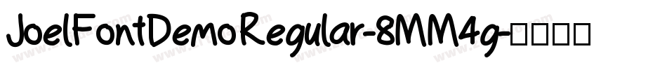 JoelFontDemoRegular-8MM4g字体转换