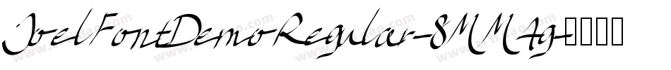 JoelFontDemoRegular-8MM4g字体转换