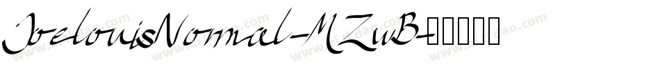 JoelouisNormal-MZwB字体转换