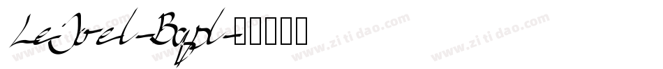 LeJoel-Bqpl字体转换