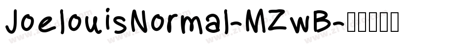 JoelouisNormal-MZwB字体转换