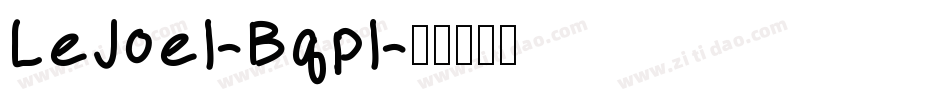 LeJoel-Bqpl字体转换
