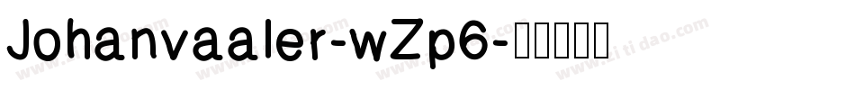 Johanvaaler-wZp6字体转换