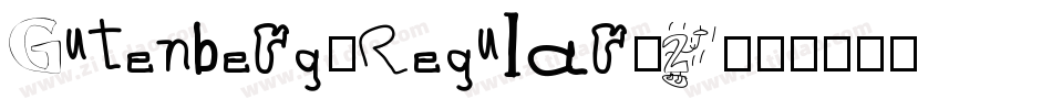 Gutenberg-Regular-2字体转换