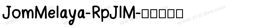 JomMelaya-RpJlM字体转换
