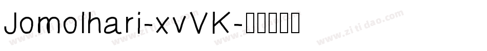 Jomolhari-xvVK字体转换