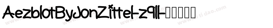 AezblotByJonZittel-z9ll字体转换