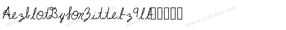 AezblotByJonZittel-z9ll字体转换