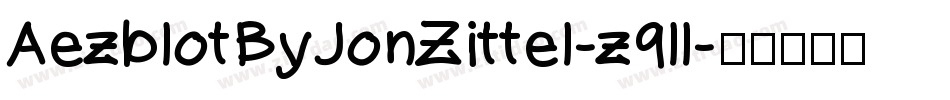AezblotByJonZittel-z9ll字体转换