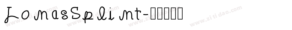 JonasSplint字体转换
