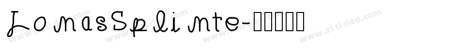 JonasSplinte字体转换
