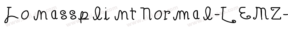 JonassplintNormal-LEMZ字体转换