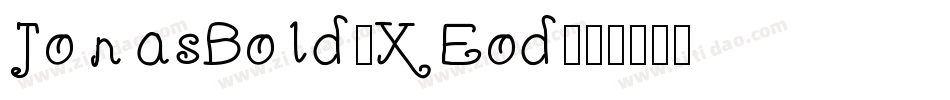 JonasBold-XEod字体转换