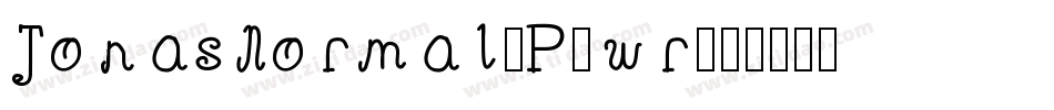 JonasNormal-P3wr字体转换