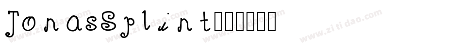 JonasSplint字体转换