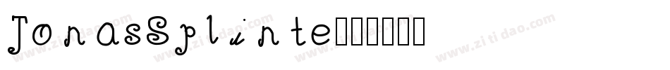 JonasSplinte字体转换