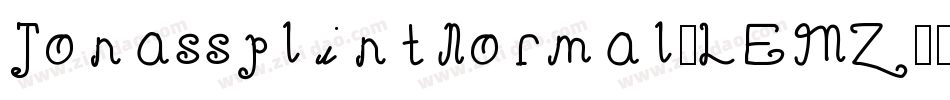 JonassplintNormal-LEMZ字体转换