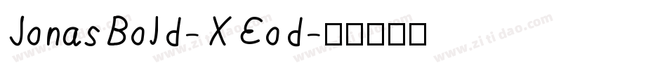 JonasBold-XEod字体转换