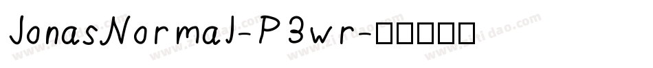 JonasNormal-P3wr字体转换