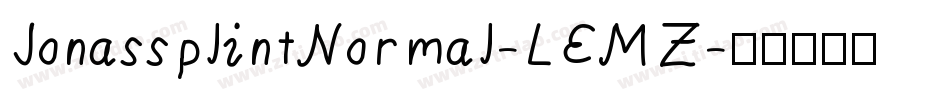 JonassplintNormal-LEMZ字体转换