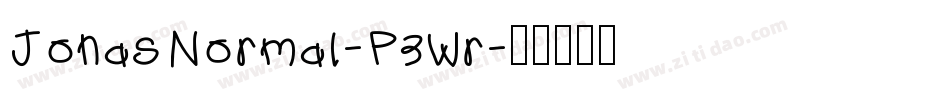 JonasNormal-P3wr字体转换