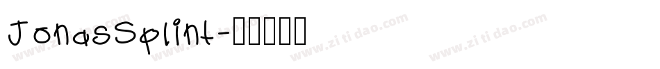 JonasSplint字体转换