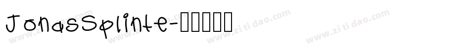 JonasSplinte字体转换