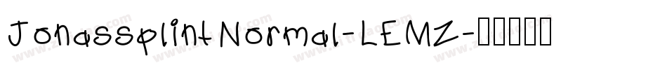 JonassplintNormal-LEMZ字体转换