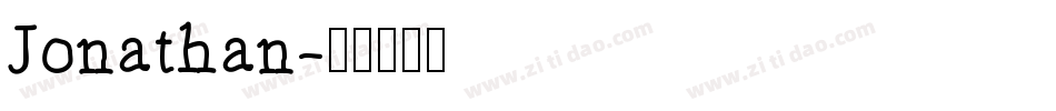 Jonathan字体转换