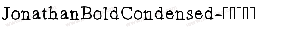 JonathanBoldCondensed字体转换