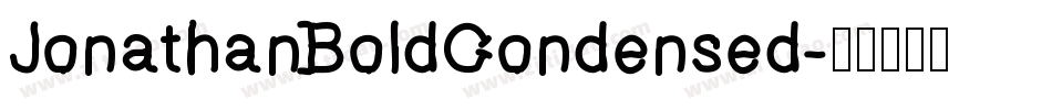 JonathanBoldCondensed字体转换