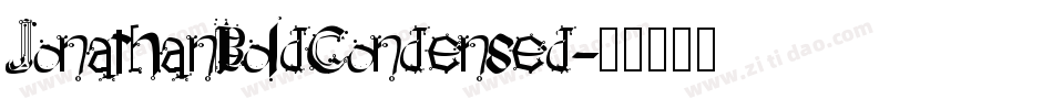 JonathanBoldCondensed字体转换