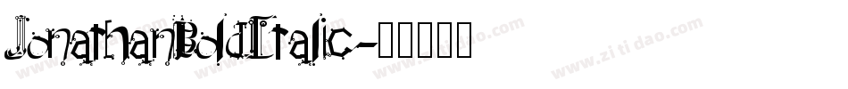 JonathanBoldItalic字体转换