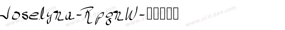 Joselyna-RpqnW字体转换