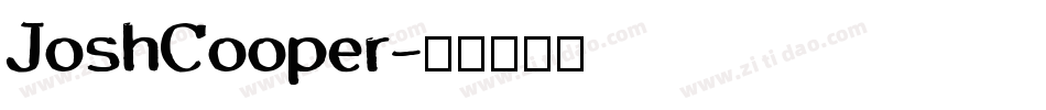 JoshCooper字体转换