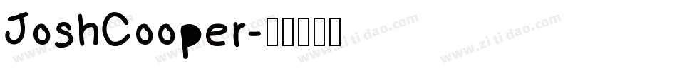 JoshCooper字体转换